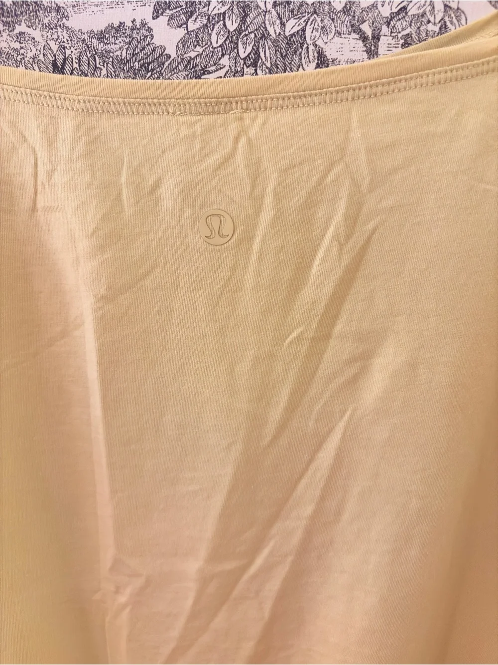 Lululemon Back in Action T Shirt Tee Top Green Yellow Yoga Oversized - Picture 5 of 5